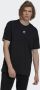 Adidas Zwarte Crew-Neck Tee met Logo Borduurwerk Black Heren - Thumbnail 1