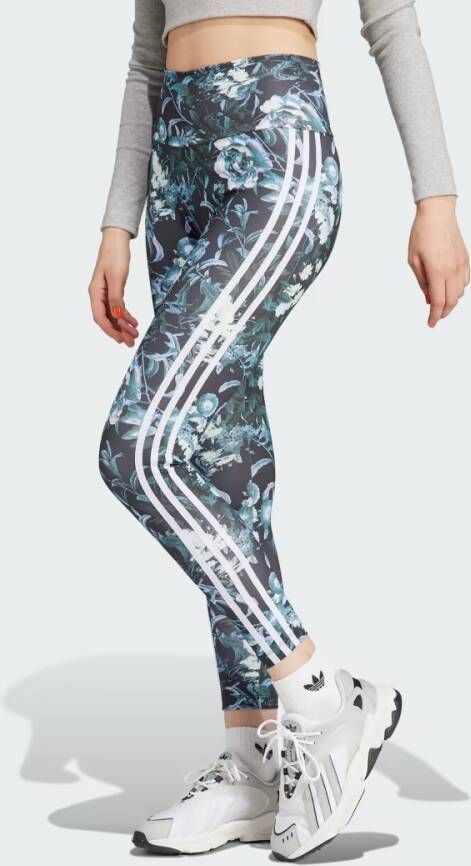 Adidas Originals Leggings met Bloemenprint Iconische en Futuristische Stijl Meerkleurig Dames