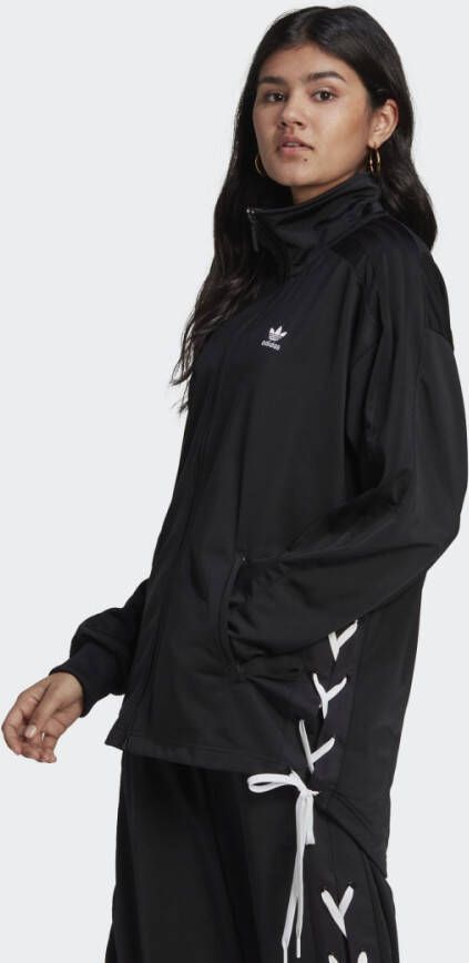 Adidas Zwarte Sweatshirt met Ritssluiting en Turtleneck Black Dames