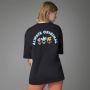 Adidas Grafische Tee Zwarte T-shirt Vrouwen Black Dames - Thumbnail 2