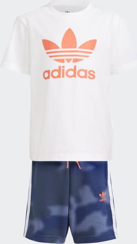 Adidas Originals Camo Print Short en T-shirt Set