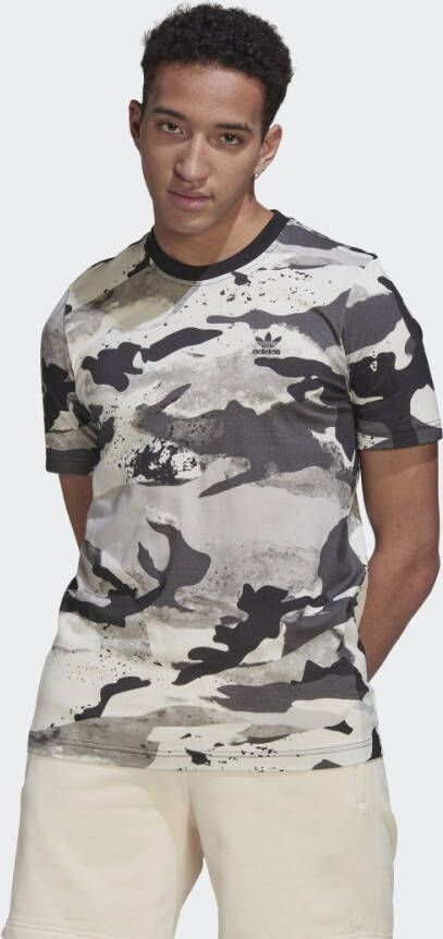 Adidas Originals T-shirt met all-over motief model 'CAMO AOP TEE'