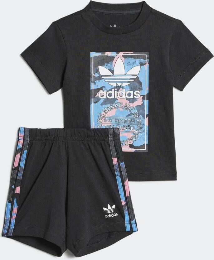 Adidas Originals Camo Short en T-shirt Set