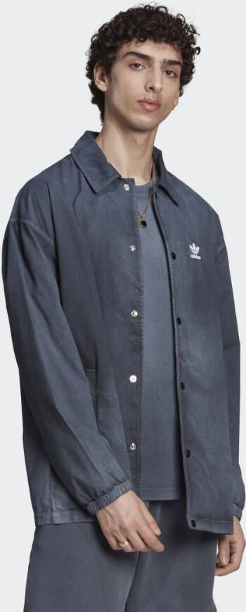Adidas Essentials Coach Jacket & Dye Coach Shirt Black Heren