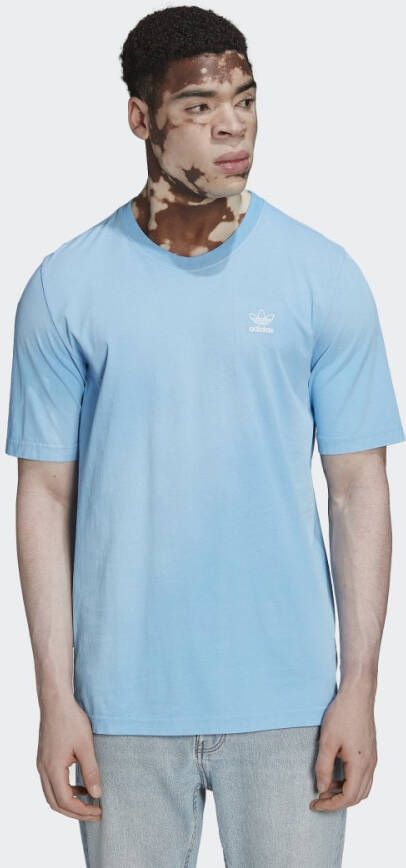 Adidas Blauw Wit Dye Tee Heren T-Shirt Blue Heren