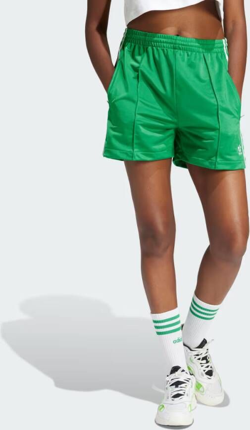 Adidas Originals Firebird Groen Wit Rits Shorts Green Dames