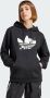 Adidas Originals Zwarte Oversized Hoodie met Geborduurde Bloemmotieven Zwart Dames - Thumbnail 1