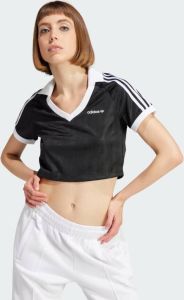 Adidas Originals Geknipt T-shirt met logo Zwart Dames