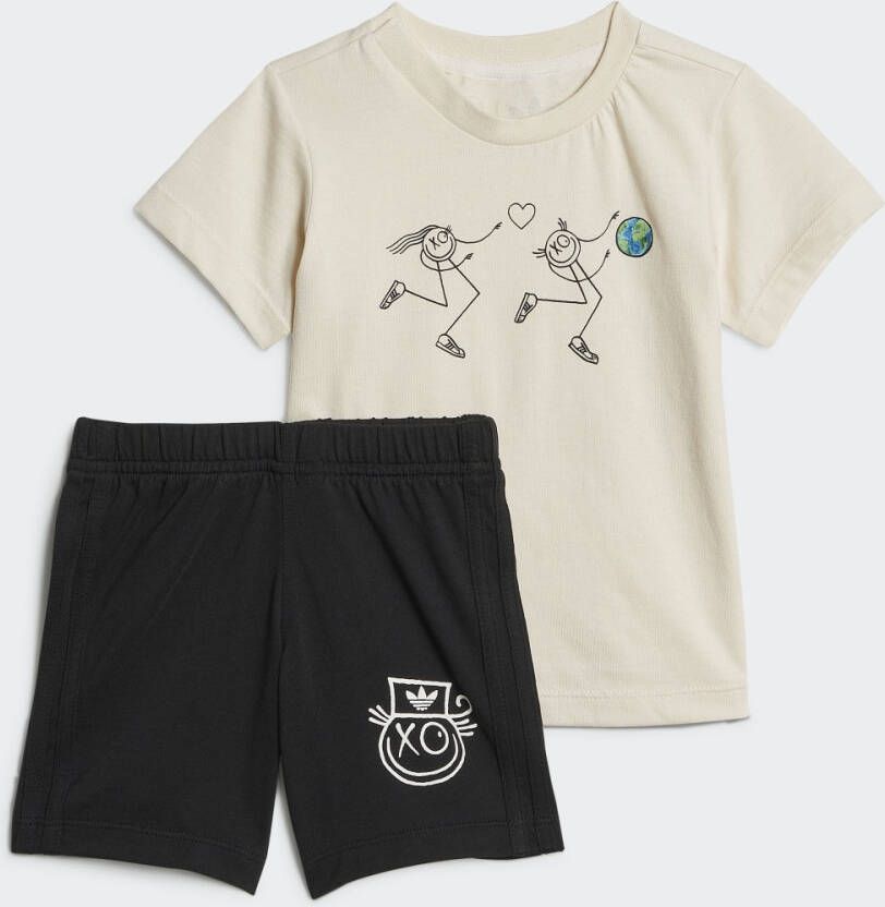 Adidas Originals Graphic Collab Short en T-shirt Setje