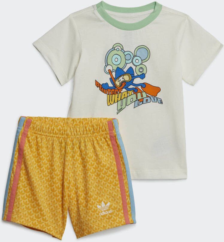 Adidas Originals Graphic Print Short en T-shirt Set
