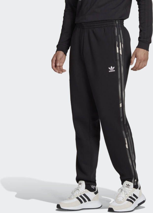 Adidas Originals Heren Zwart Grafisch Camo Sportbroek Black Heren