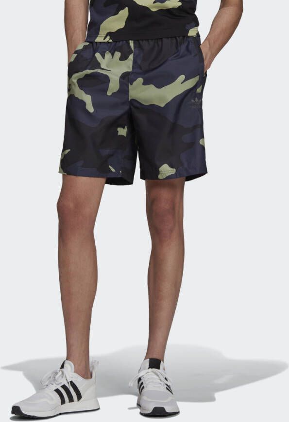 Adidas Heren Camouflage Shorts Black Heren