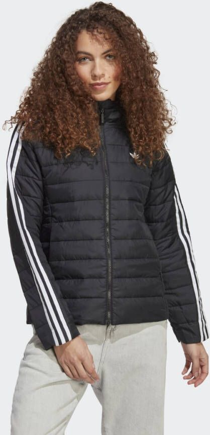 Adidas Originals Zwarte sportjas met capuchon voor dames Black Dames