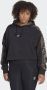 Adidas Originals Plus SIZE hoodie met labeltypische galonstrepen - Thumbnail 1