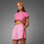 Adidas Originals Island Club Shorts Sportshorts Kleding semi pink glow maat: S beschikbare maaten:S - Thumbnail 1