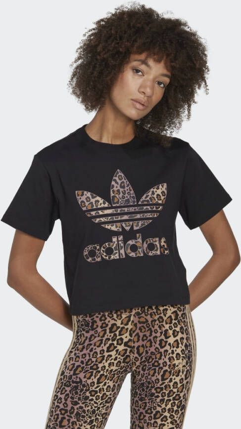 Adidas Women s Black T-shirt Zwart Dames