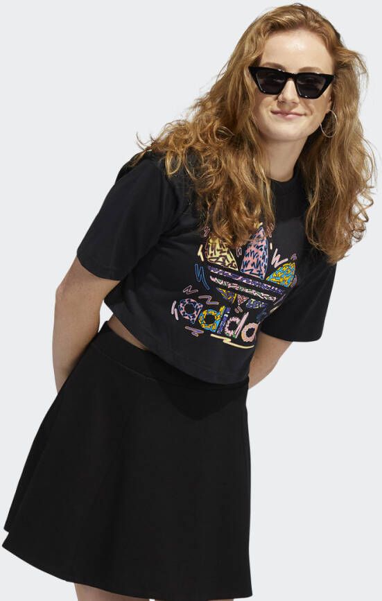 Adidas Originals Love Unites Cropped Trefoil T-Shirt