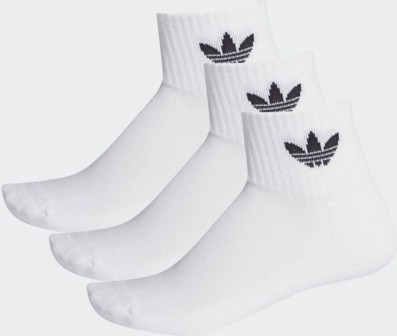 Adidas Originals Sokken met labelstitching in een set van 3 paar