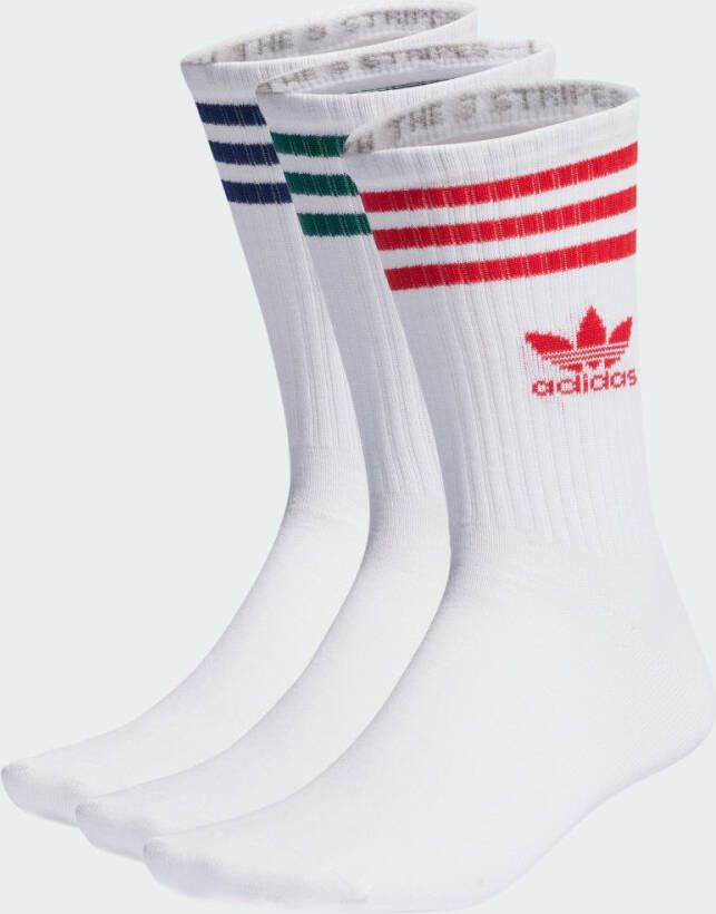 Adidas Originals Sportieve Sokken Set van 3 White Unisex