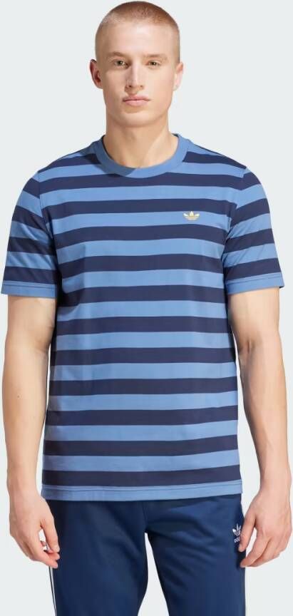 Adidas Originals T-shirt met logo Blauw Heren