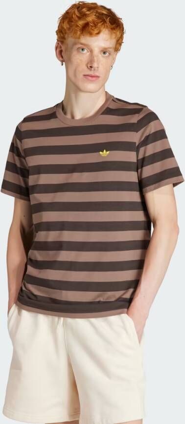 Adidas Originals T-shirt met logo Brown Heren