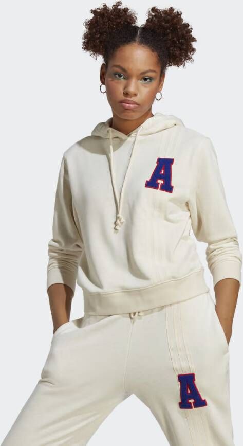 Adidas Originals Anti University Hoodie Hoodies Kleding wonder white mel maat: M beschikbare maaten:XS S M L