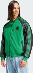 Adidas Originals Varsity Green Black Bomberjack voor Heren Groen Heren
