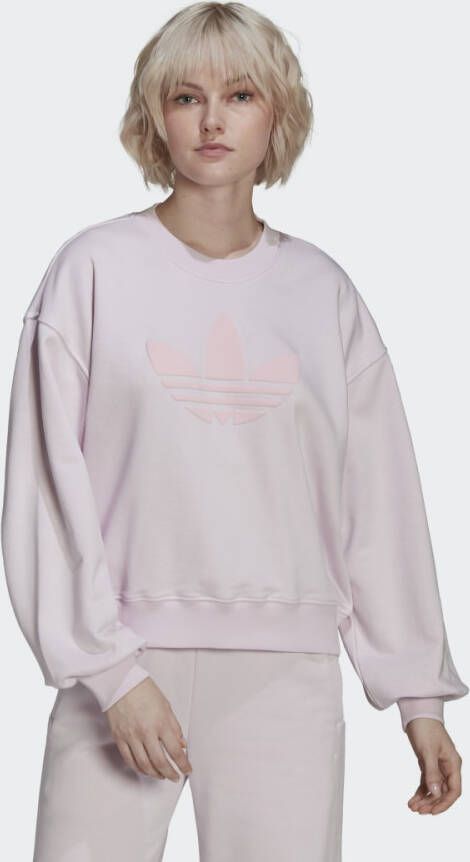 Adidas Originals Hu1604 vrouwen; sweatshirt Roze Dames