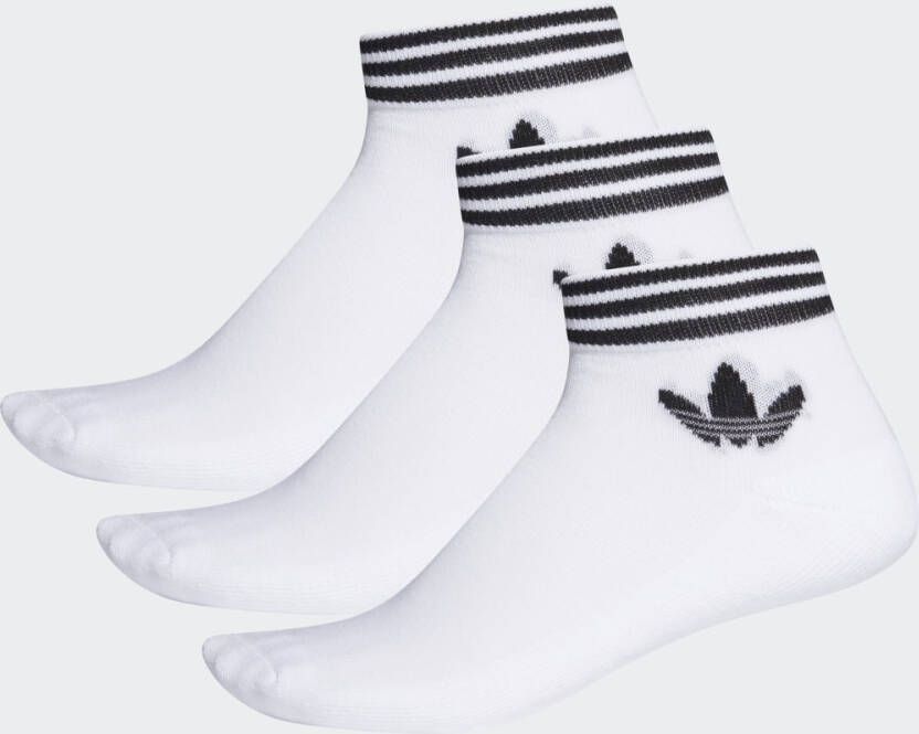 Adidas Originals Adicolor Trefoil Ankle Sokken (3 Pack) Middellang Kleding white black maat: 35-38 beschikbare maaten:35-38 39-42 43-46
