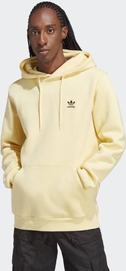 Adidas Gele Essentials Hoodie met Kangaroo-zak Yellow Heren
