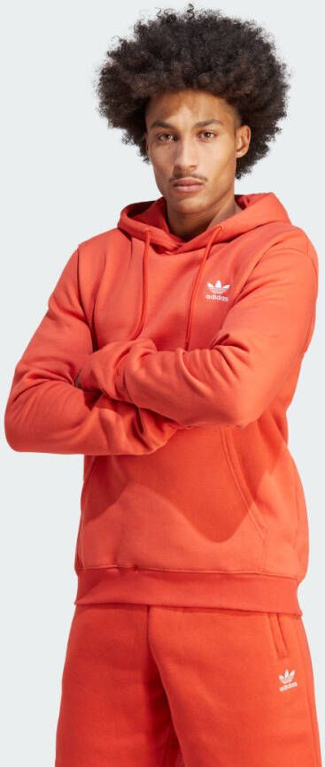 Adidas Originals Heren Oranje Trefoil Essentials Hoodie Oranje Heren