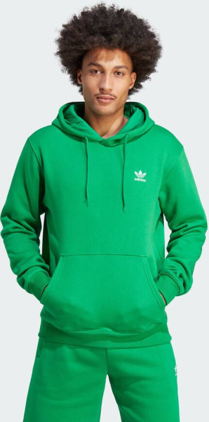 Adidas Originals Groene Trefoil Essentials Hoodie Groen Heren
