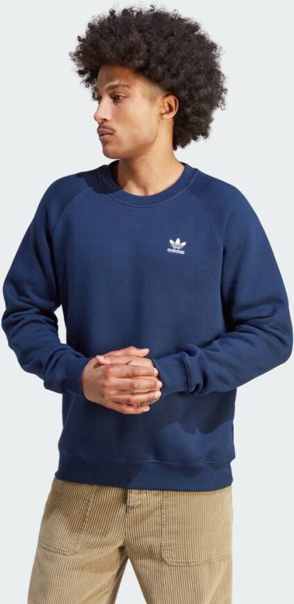 Adidas Originals Trefoil Essential Crew Sweatshirt Night Indigo- Heren Night Indigo