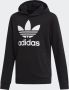 Adidas Originals unisex Adicolor hoodie zwart wit Sweater Katoen Capuchon 128 - Thumbnail 3