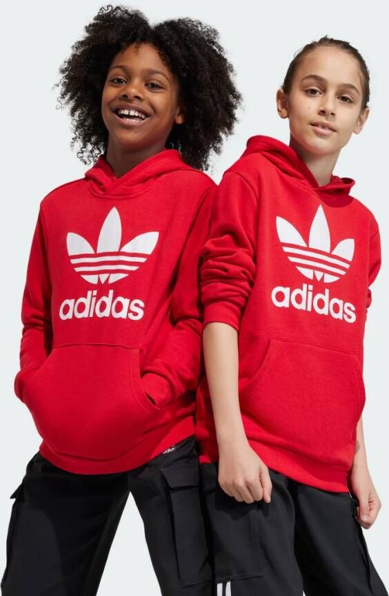 Adidas Originals hoodie rood wit Sweater Logo 152