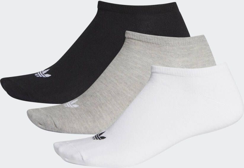 Adidas Originals Adicolor Trefoil Liner Sneakerr Sokken Kort Kleding black medium grey heather white maat: 43-46 beschikbare maaten:39-42 43-46