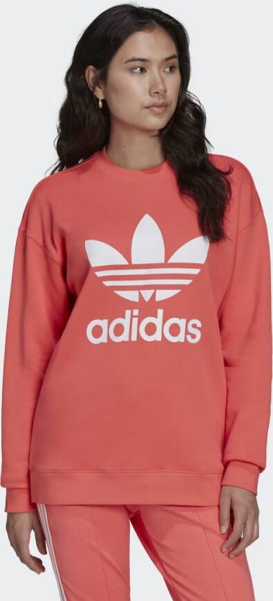 Adidas Originals He9537 vrouwen; sweatshirt Rood Dames