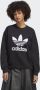 Adidas Originals Zwart Crewneck Sweatshirt met Trefoil Black Dames - Thumbnail 3