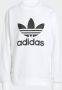Adidas Originals Witte Crewneck Sweatshirt met Logo Print White Dames - Thumbnail 1