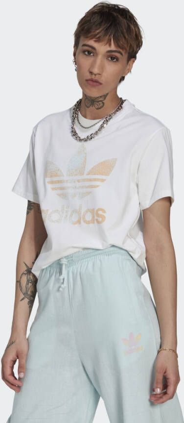 Adidas Originals Adicolor Trefoil T-shirt T-shirts Kleding white maat: XS beschikbare maaten:XS