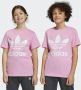 Adidas Originals Adicolor Trefoil T-shirt T-shirts Kleding pink white maat: 164 beschikbare maaten:140 152 164 170 - Thumbnail 1