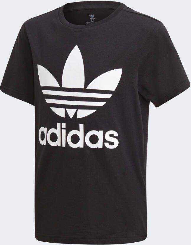 Adidas Originals unisex Adicolor T-shirt zwart wit Katoen Ronde hals 128