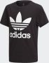 Adidas Originals unisex Adicolor T-shirt zwart wit Katoen Ronde hals 128 - Thumbnail 1