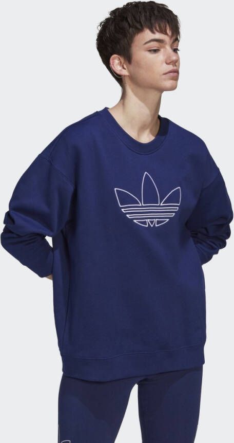Adidas Originals Oversized Sweatshirt Sweaters Kleding night sky maat: XS beschikbare maaten:XS