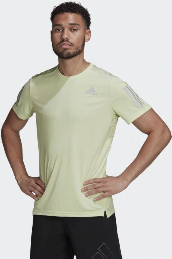 Adidas own the run hardloopshirt geel heren