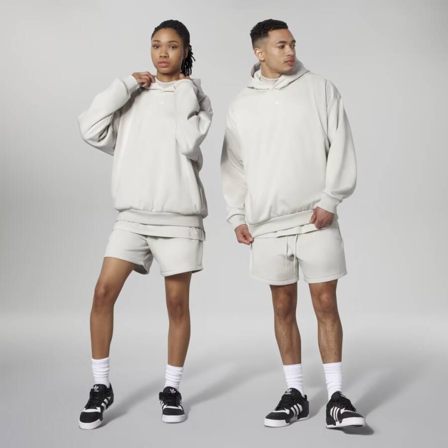 Adidas Originals Basketball Fleece Hoodie Hoodies Kleding talc maat: XL beschikbare maaten:S M L XL