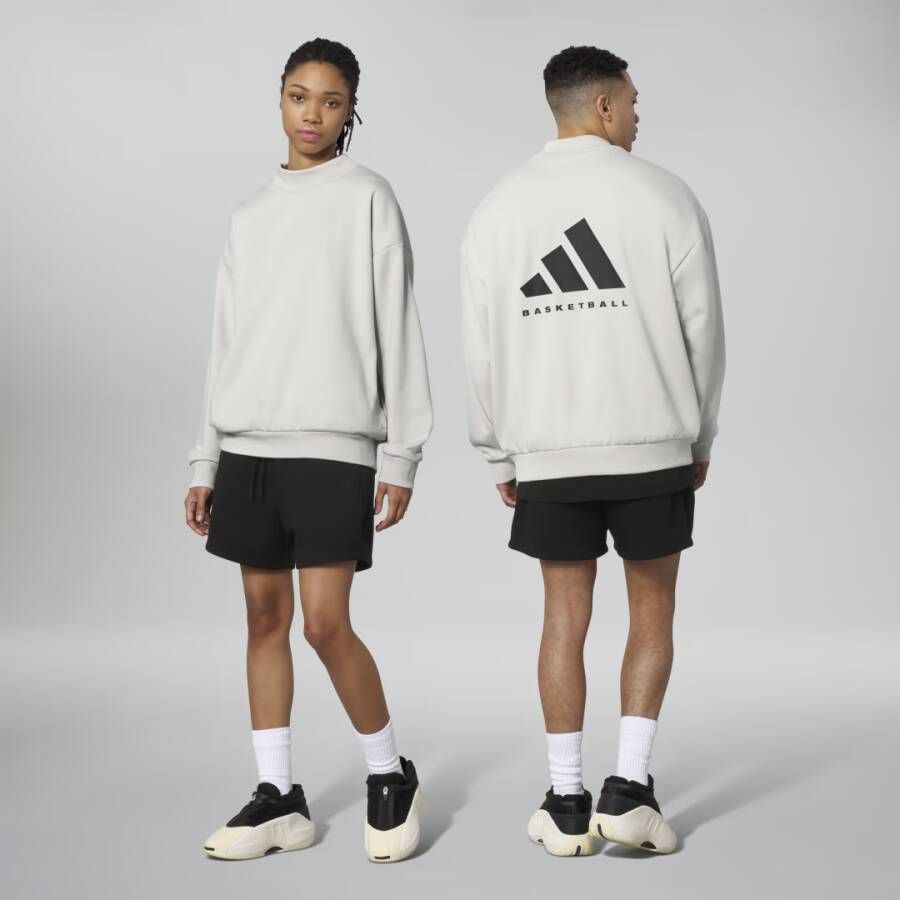 Adidas Originals Basketball Longsleeve Sweaters Kleding talc maat: L beschikbare maaten:S L