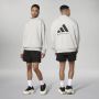 Adidas Originals Basketball Longsleeve Sweaters Kleding talc maat: L beschikbare maaten:S L - Thumbnail 2