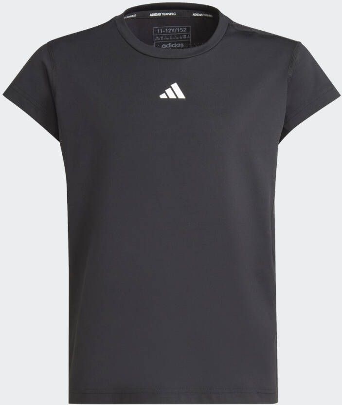 Adidas Sportswear sport T-shirt zwart grijs wit Meisjes Polyester Ronde hals 128