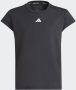 Adidas Sportswear sport T-shirt zwart grijs wit Polyester Ronde hals 128 - Thumbnail 1